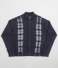 Yardsale Tie Dye Full Zip Sweatshirt in Navy