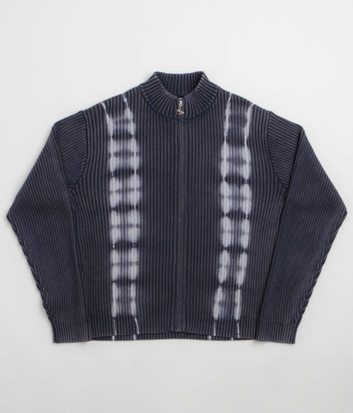 Yardsale Tie Dye Full Zip Sweatshirt - Navy