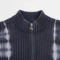 Yardsale Tie Dye Full Zip Sweatshirt - Navy thumbnail