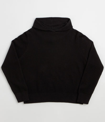Yardsale Waffle Knit Hoodie in Black