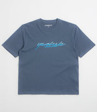 Yardsale Washed Script T-Shirt in Blue