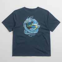 Yardsale Wave Serpent T-Shirt in Navy thumbnail