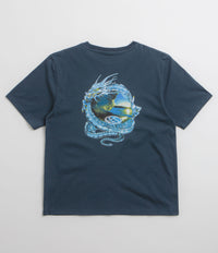 Yardsale Wave Serpent T-Shirt in Navy