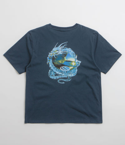 Yardsale Wave Serpent T-Shirt in Navy