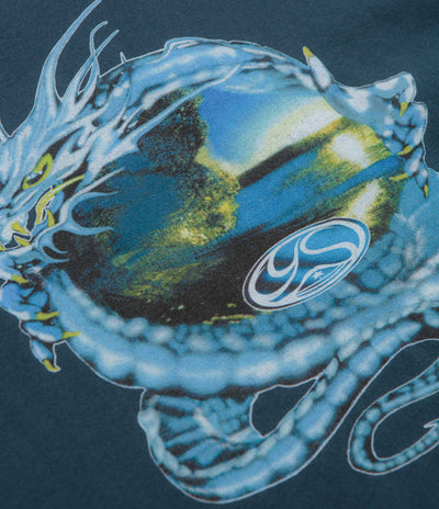 Yardsale Wave Serpent T-Shirt in Navy