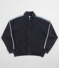 Yardsale Woven Phantasy Full Zip Sweatshirt in Navy and Blue