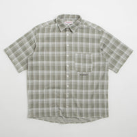 Yardsale YS Knitted Short Sleeve Shirt - Stone / Olive thumbnail