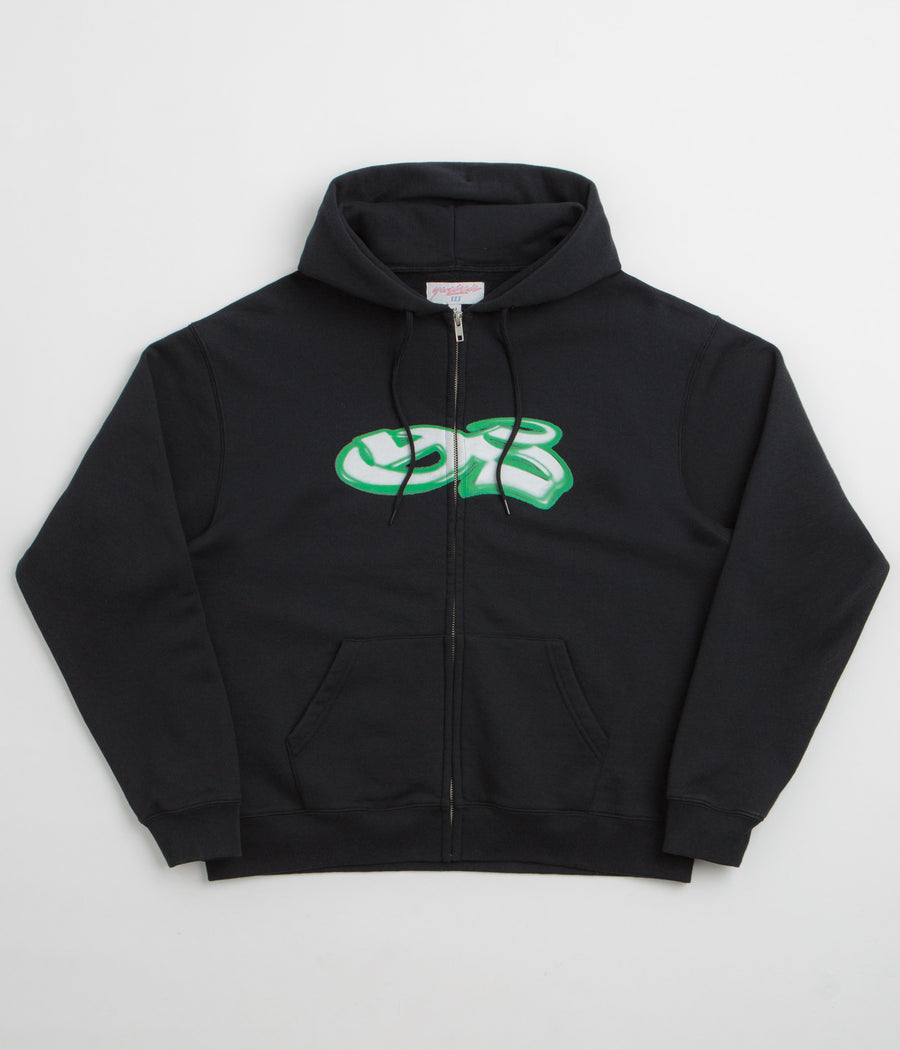 Yardsale YS Spray Zip Hoodie in Black