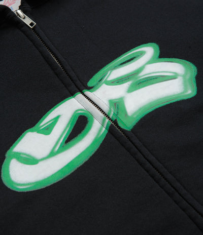 Yardsale YS Spray Zip Hoodie in Black