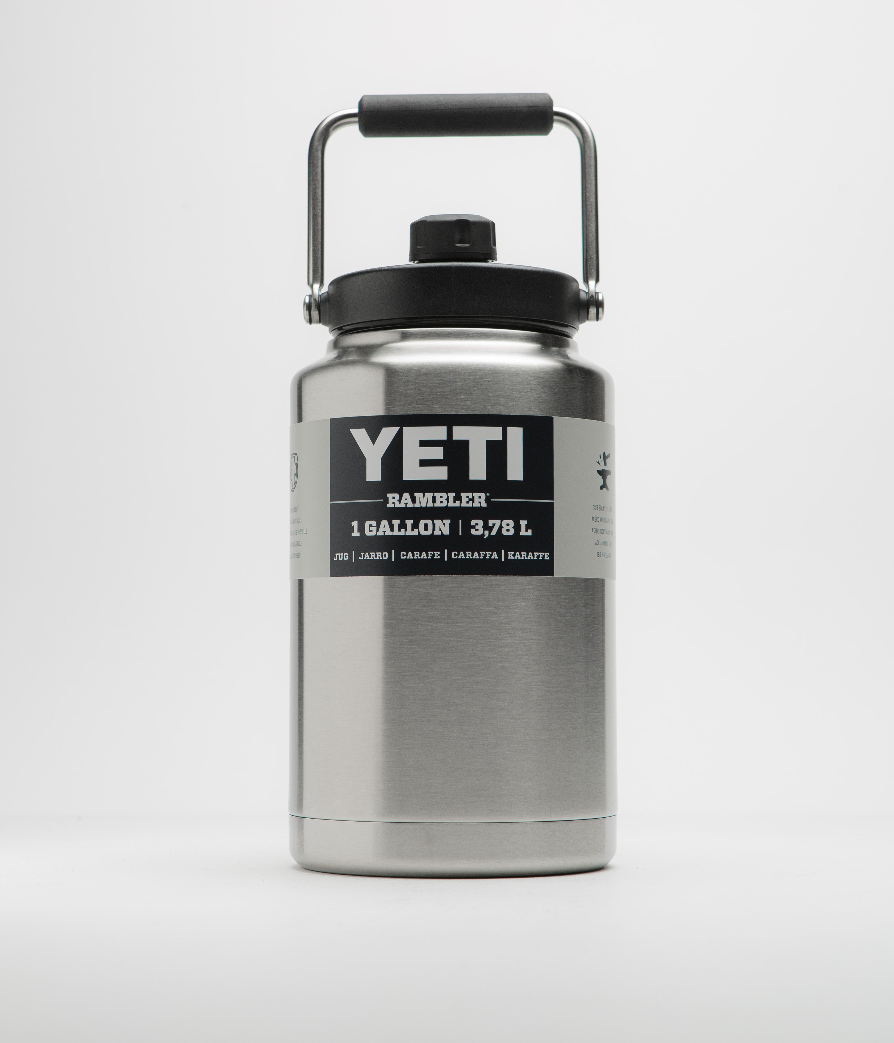 Yeti Rambler Jug 1 Gallon in Stainless Steel