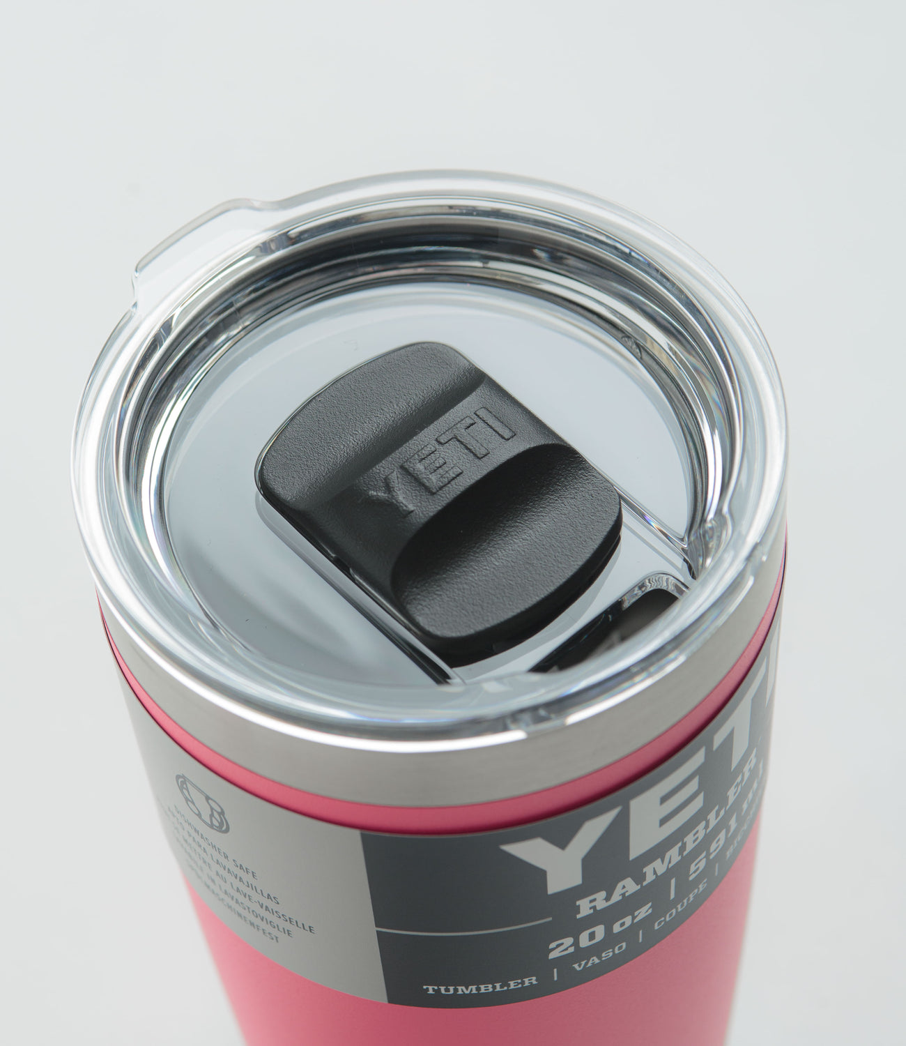 Pink Rambler Yeti Rambler Tumbler 20oz - Tropical Pink | flatspot