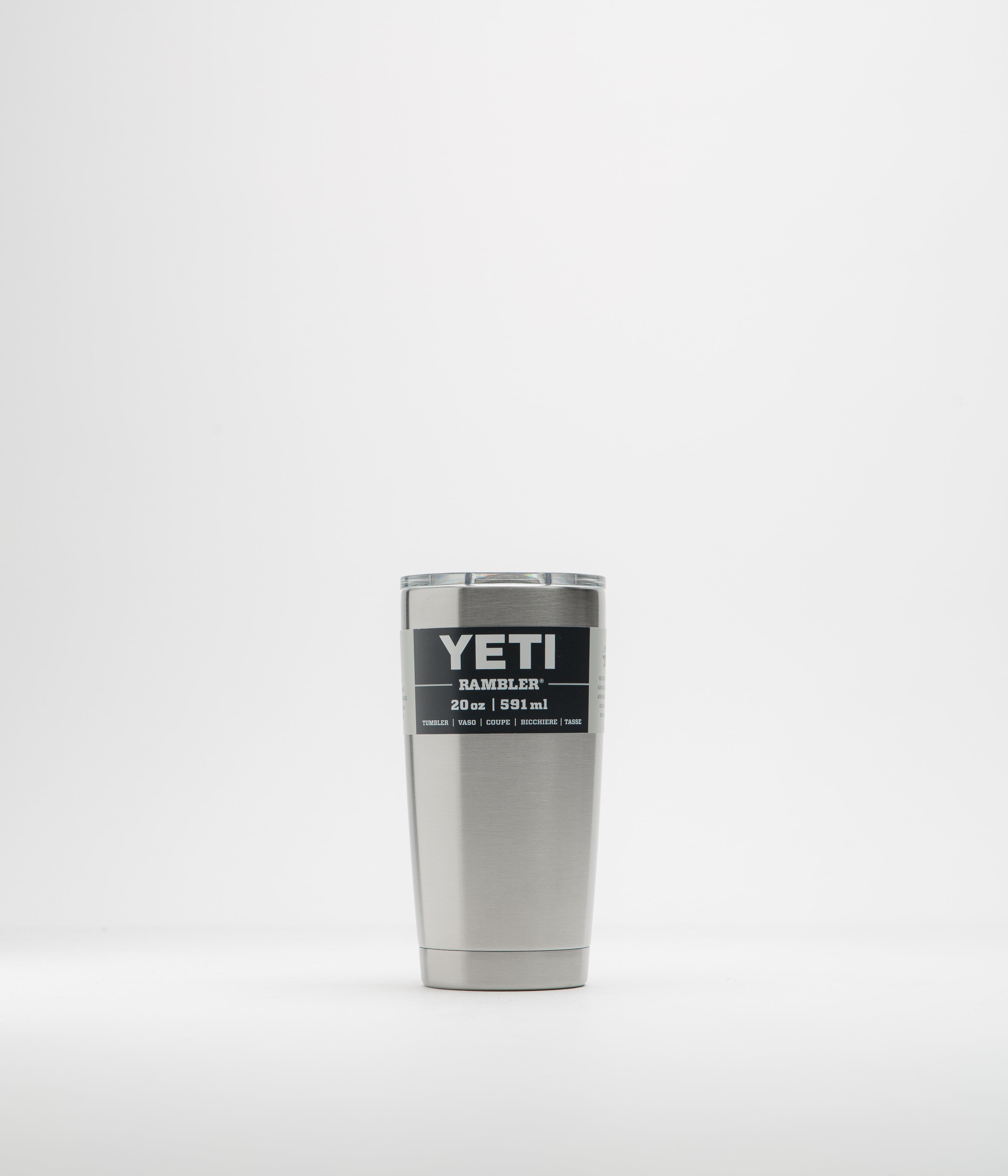 Yeti Rambler Tumbler V2 20oz in Stainless Steel