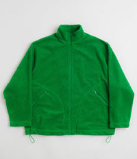 YMC Aaron Zip Fleece Jacket in Green
