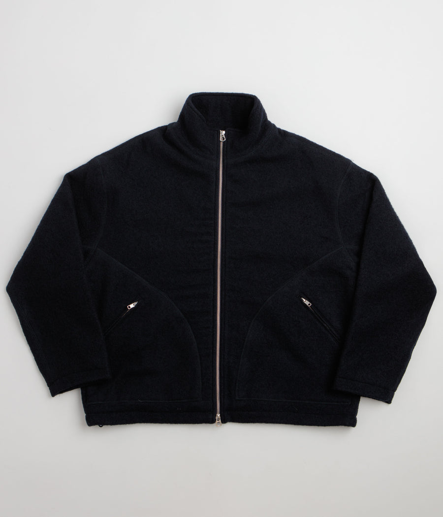 YMC Aaron Zip Fleece Jacket in Navy