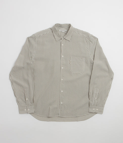 YMC Curtis Shirt - Green / White