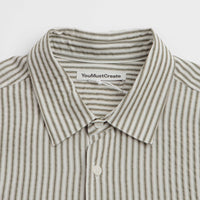 YMC Curtis Shirt - Green / White thumbnail