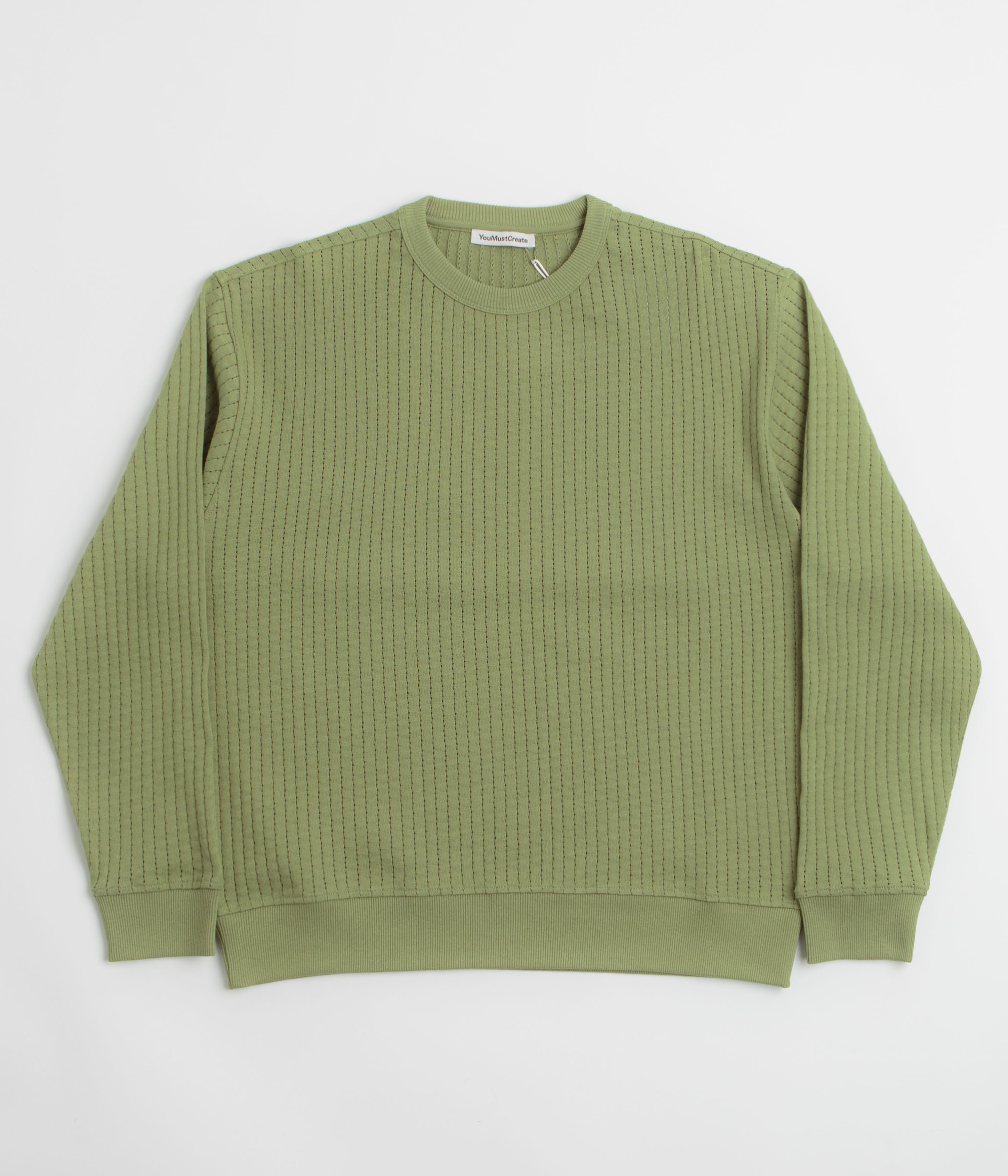YMC Fauss Crewneck Sweatshirt in Green
