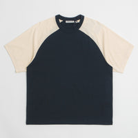 YMC Triple Raglan T Shirt in Navy thumbnail