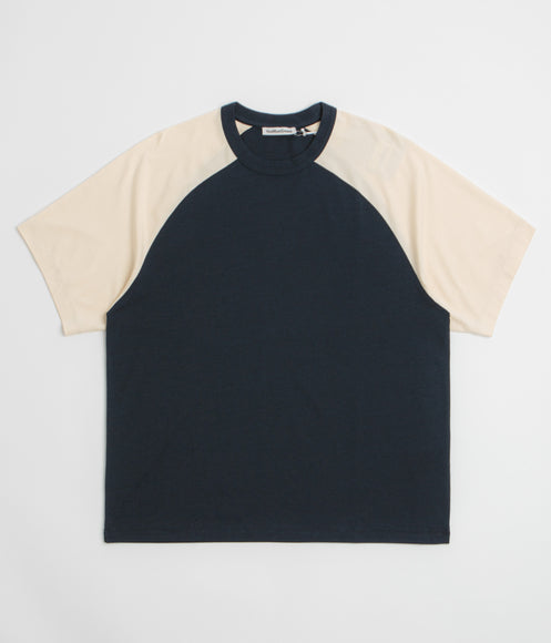 YMC Triple Raglan T-Shirt - Navy