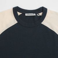 YMC Triple Raglan T Shirt in Navy thumbnail