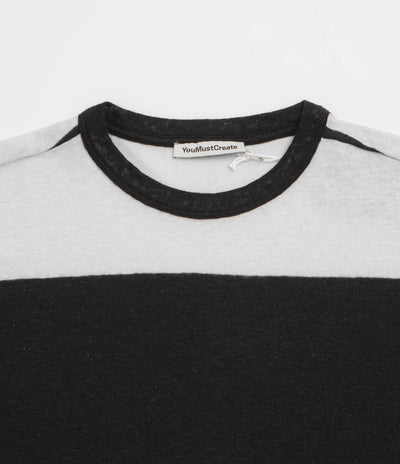 YMC Triple T-Shirt in Black and Light Grey
