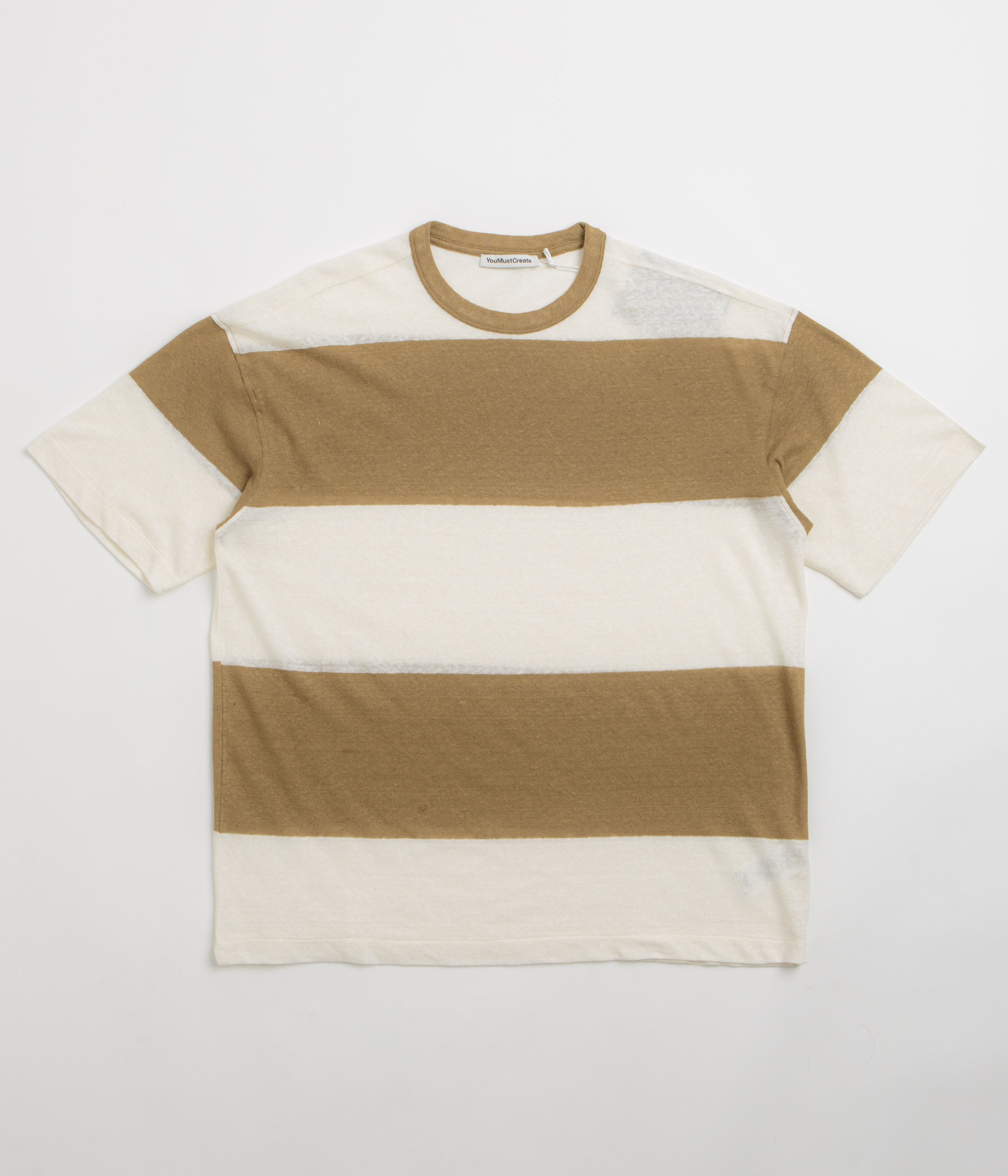 YMC Triple T-Shirt - Taupe / Off White