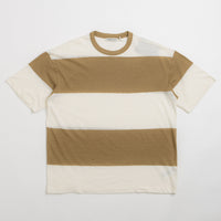 YMC Triple T-Shirt in Taupe and Off White thumbnail