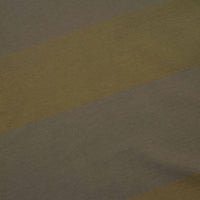 YMC Triple Wide Stripe T-Shirt in Green and Multi thumbnail