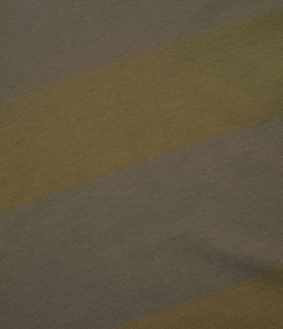 YMC Triple Wide Stripe T-Shirt in Green and Multi