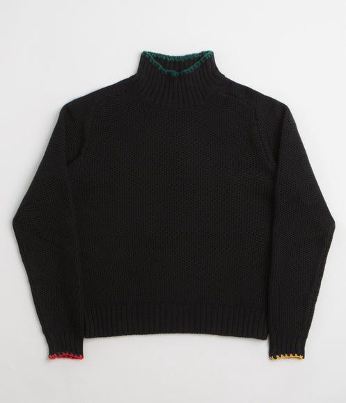 YMC Yips Knit Crewneck Sweatshirt - Black