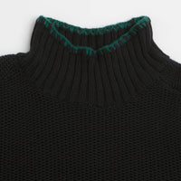 YMC Yips Knit Crewneck Sweatshirt in Black thumbnail