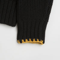 YMC Yips Knit Crewneck Sweatshirt in Black thumbnail