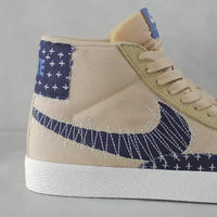 Nike SB Blazer Mid Premium Shoes - Sesame / Mystic Navy - Sail - Gum Light Brown thumbnail
