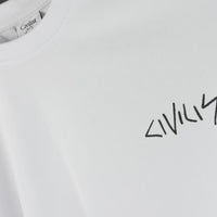 Civilist Peace Skull T-Shirt - White thumbnail