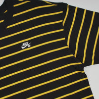 Nike SB YD Striped T-Shirt - Black / University Gold thumbnail