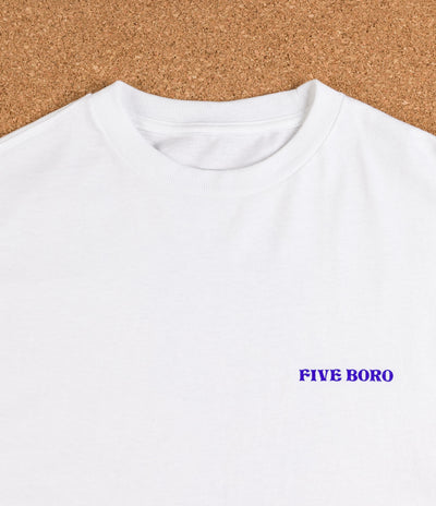 5Boro Dragon Long Sleeve T-Shirt - White
