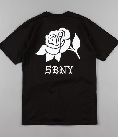 5Boro Rose T-Shirt - Black / White