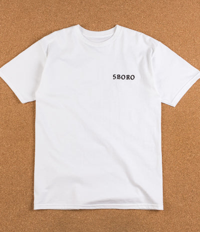 5Boro Skull & Heel T-Shirt - White