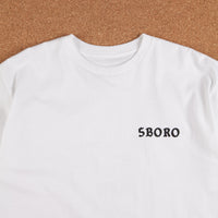 5Boro Skull & Heel T-Shirt - White thumbnail