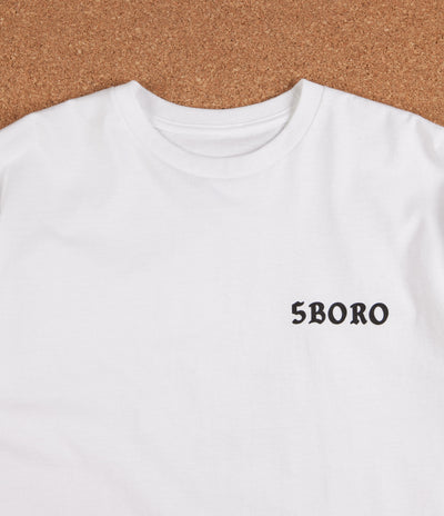 5Boro Skull & Heel T-Shirt - White
