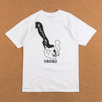 5Boro Skull & Heel T-Shirt - White thumbnail