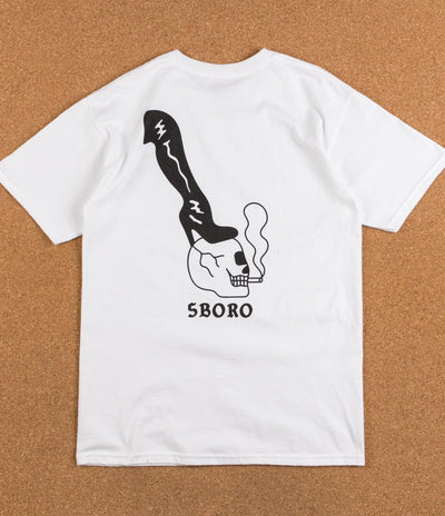 5Boro Skull & Heel T-Shirt - White