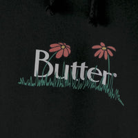 Butter Goods Flowers Classic Logo Pullover Hoodie - Black thumbnail