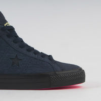 Converse One Star Pro Mid Shoes - Obsidian / Hyper Pink / Black thumbnail