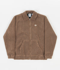Adidas Fleece Track Jacket - Cardboard / Mineral Green / Alumina