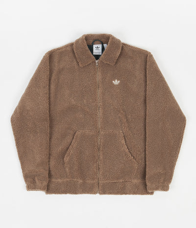 Adidas Fleece Track Jacket - Cardboard / Mineral Green / Alumina