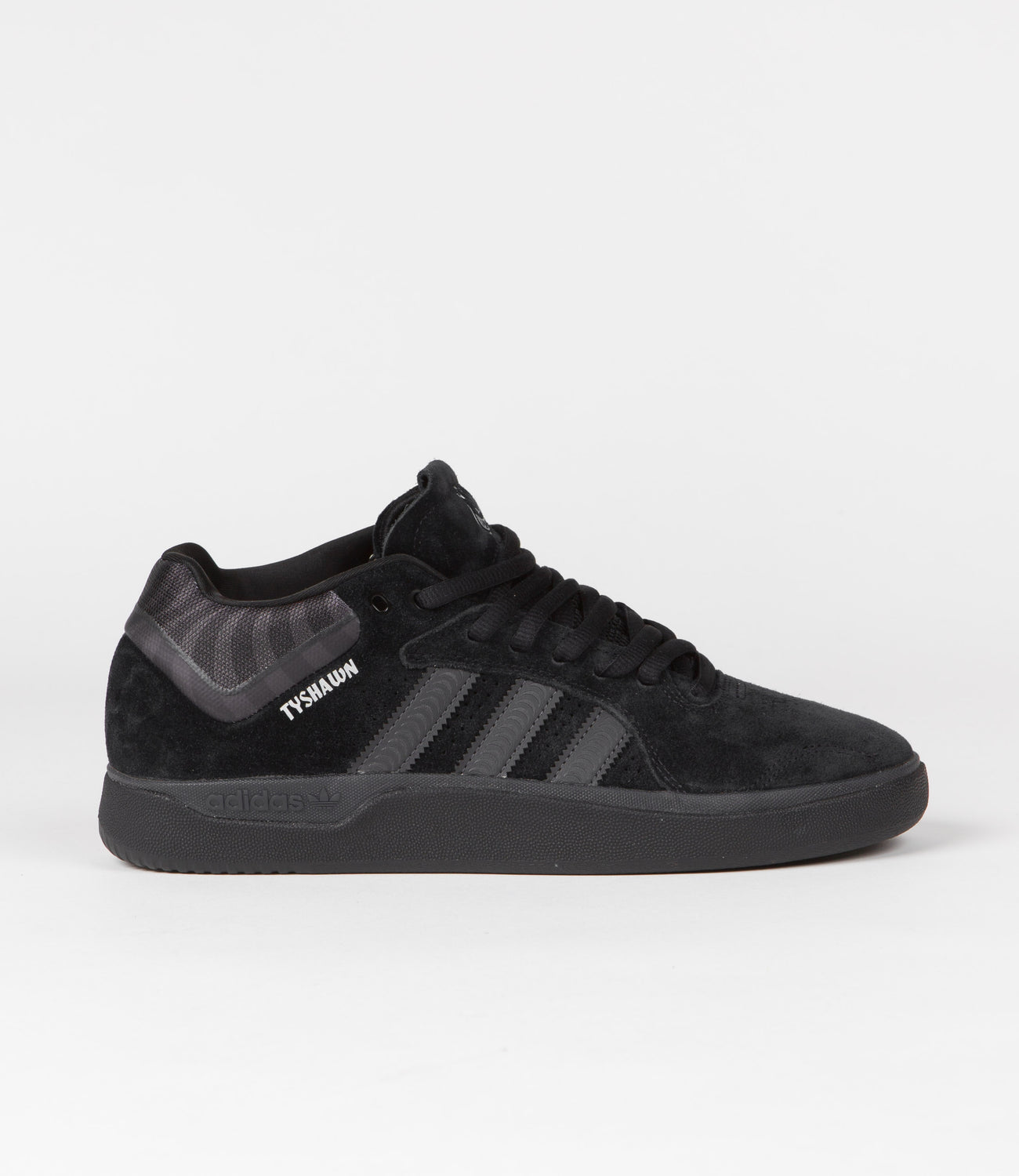 Adidas x Spitfire Tyshawn Shoes - Core Black / Grey Five / Silver Meta |  Flatspot
