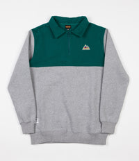 Butter Goods Mountain 1/4 Zip Jacket- Heather / Teal