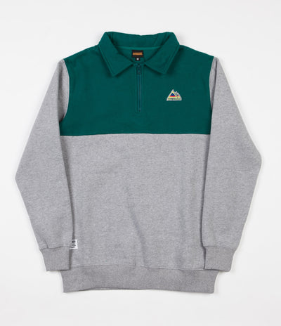 Butter Goods Mountain 1/4 Zip Jacket- Heather / Teal