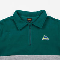 Butter Goods Mountain 1/4 Zip Jacket- Heather / Teal thumbnail